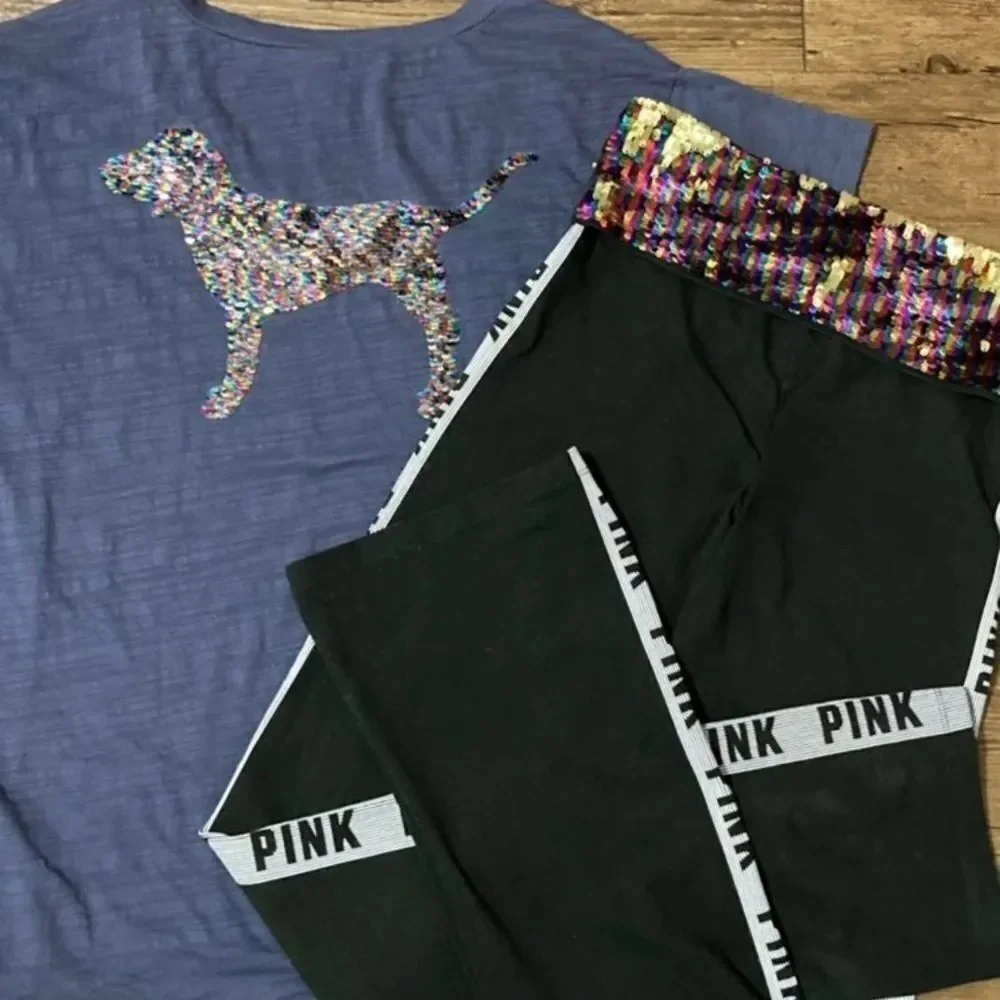 VS PINK RAINBOW BLING SET XS/S - Picture 4 of 16